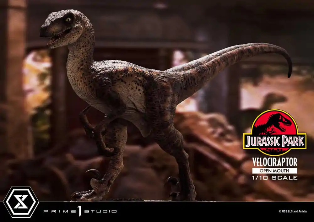 Jurassic Park Prime Collectibles Socha 1/10 Velociraptor Otevřená tlama 19 cm fotografii produktu