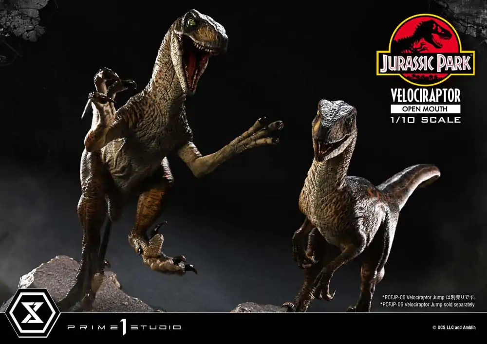Jurassic Park Prime Collectibles Socha 1/10 Velociraptor Otevřená tlama 19 cm fotografii produktu