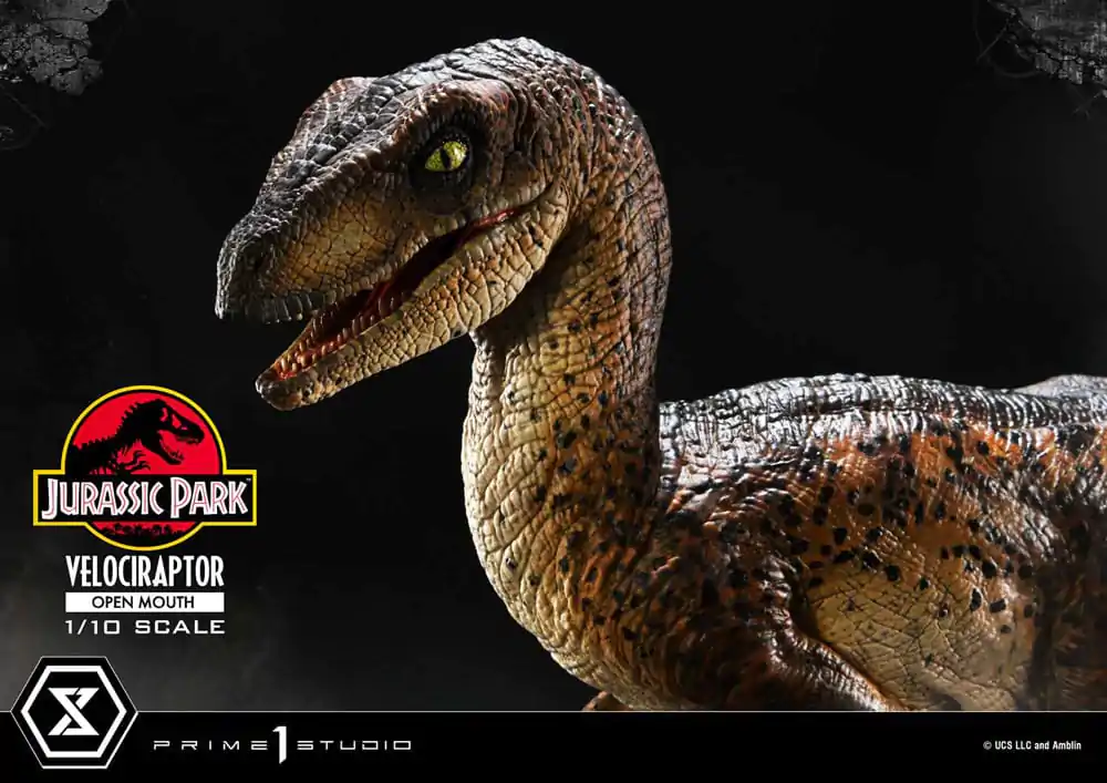 Jurassic Park Prime Collectibles Socha 1/10 Velociraptor Otevřená tlama 19 cm fotografii produktu