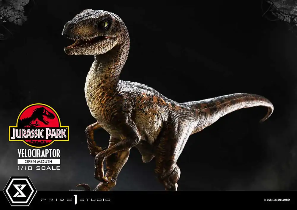 Jurassic Park Prime Collectibles Socha 1/10 Velociraptor Otevřená tlama 19 cm fotografii produktu