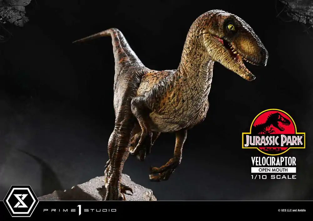 Jurassic Park Prime Collectibles Socha 1/10 Velociraptor Otevřená tlama 19 cm fotografii produktu