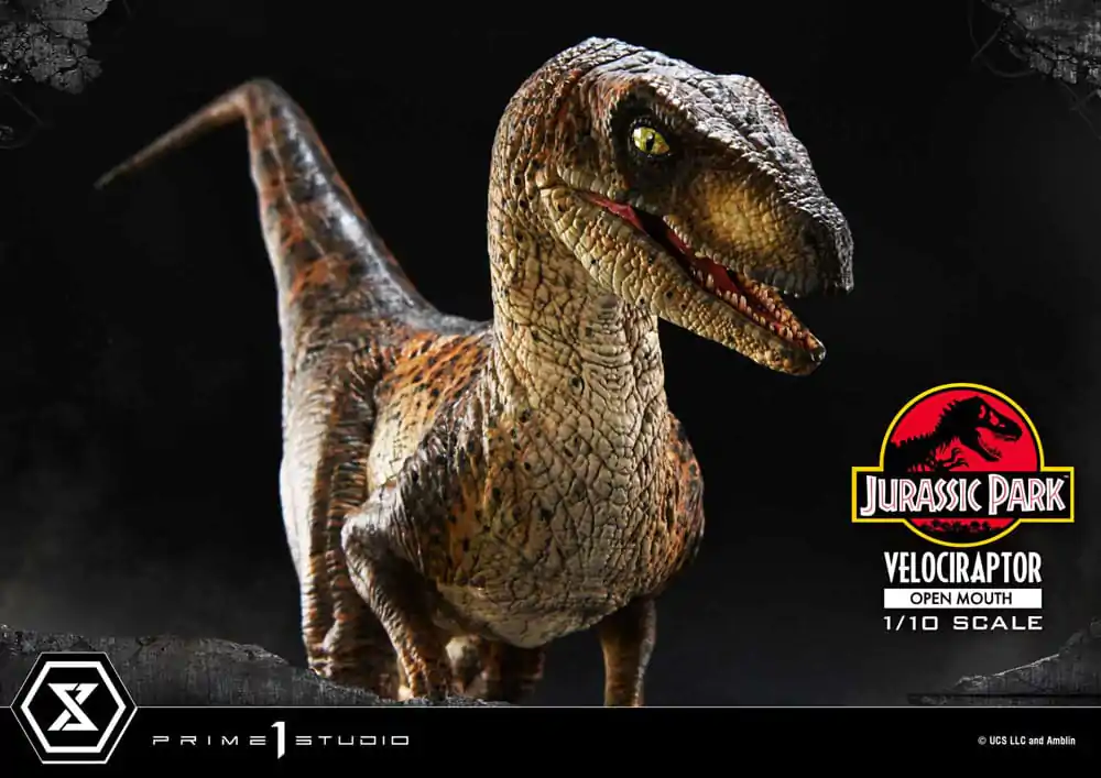 Jurassic Park Prime Collectibles Socha 1/10 Velociraptor Otevřená tlama 19 cm fotografii produktu