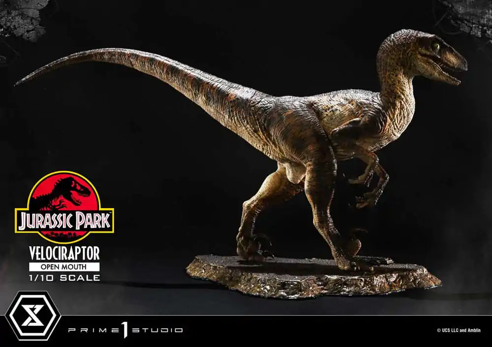 Jurassic Park Prime Collectibles Socha 1/10 Velociraptor Otevřená tlama 19 cm fotografii produktu