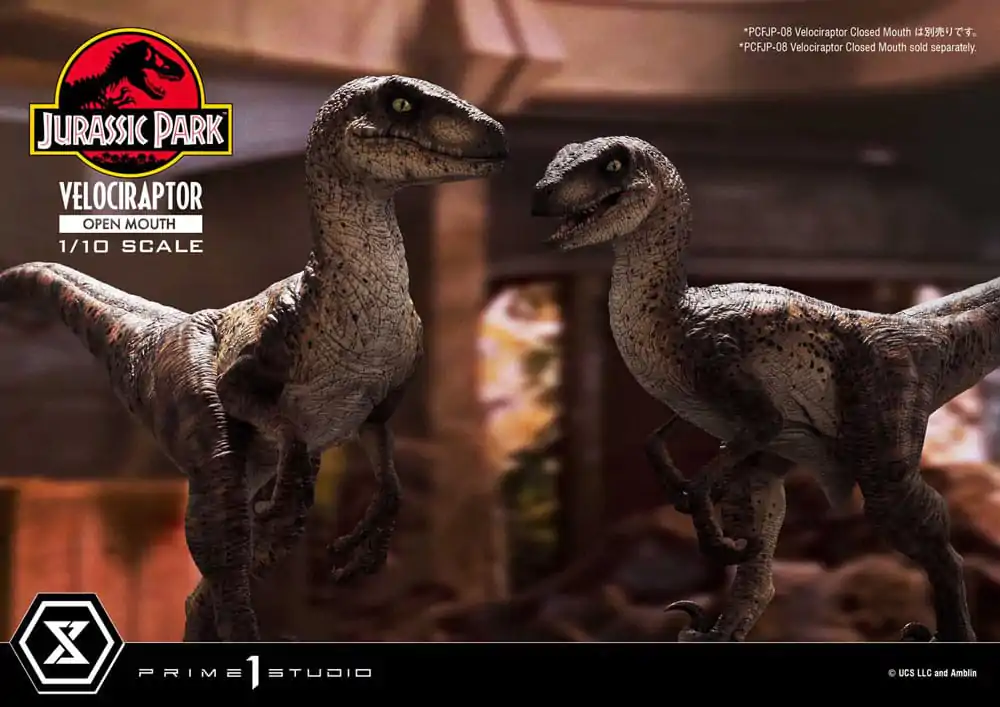 Jurassic Park Prime Collectibles Socha 1/10 Velociraptor Otevřená tlama 19 cm fotografii produktu