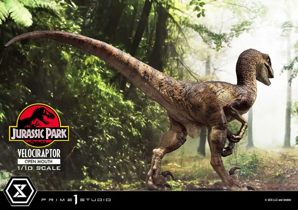Jurassic Park Prime Collectibles Socha 1/10 Velociraptor Otevřená tlama 19 cm fotografii produktu