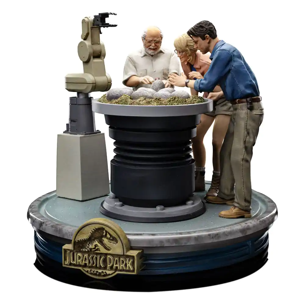 Jurassic Park Scale Statue 1/10 Soška líhnutí dinosaura 23 cm fotografii produktu