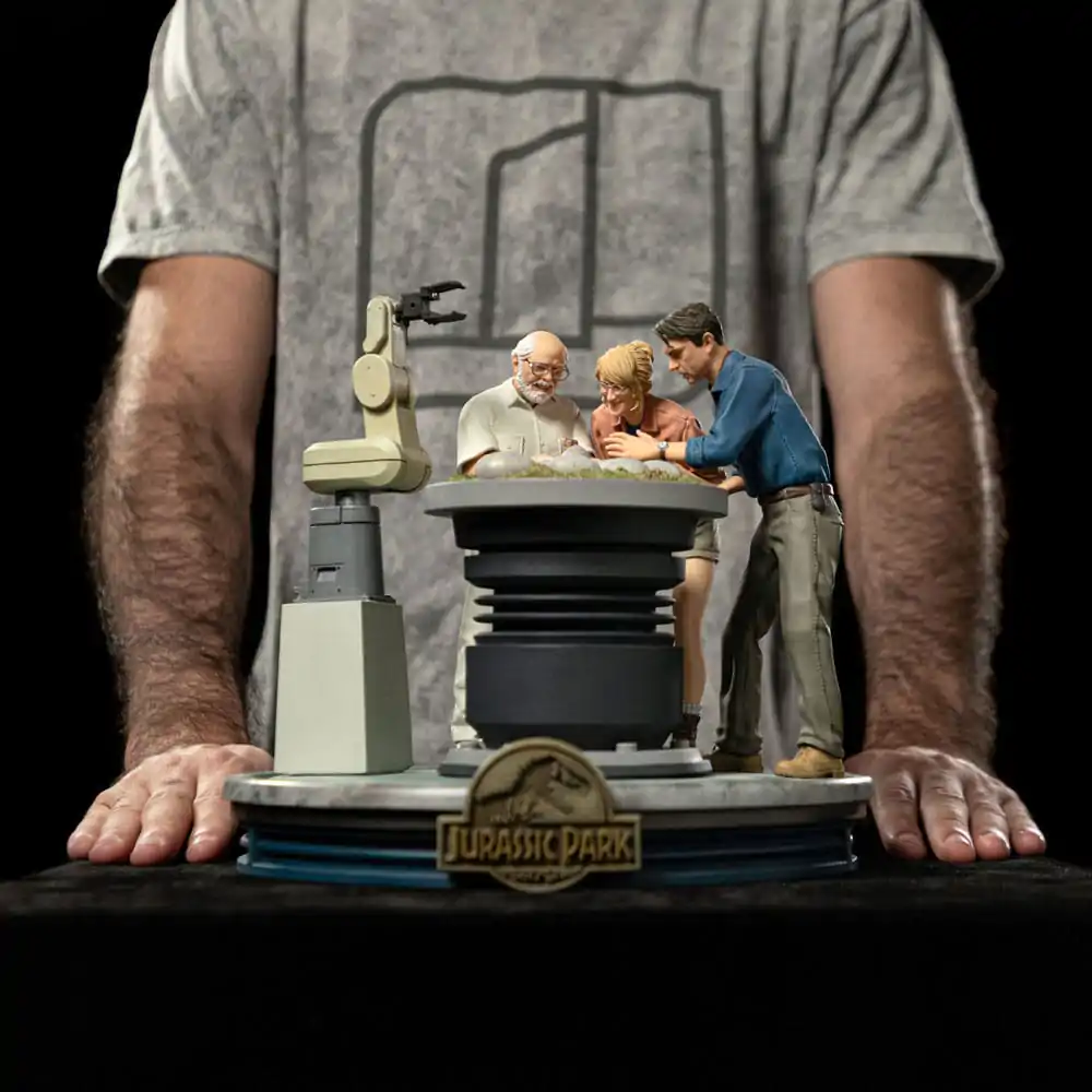 Jurassic Park Scale Statue 1/10 Soška líhnutí dinosaura 23 cm fotografii produktu