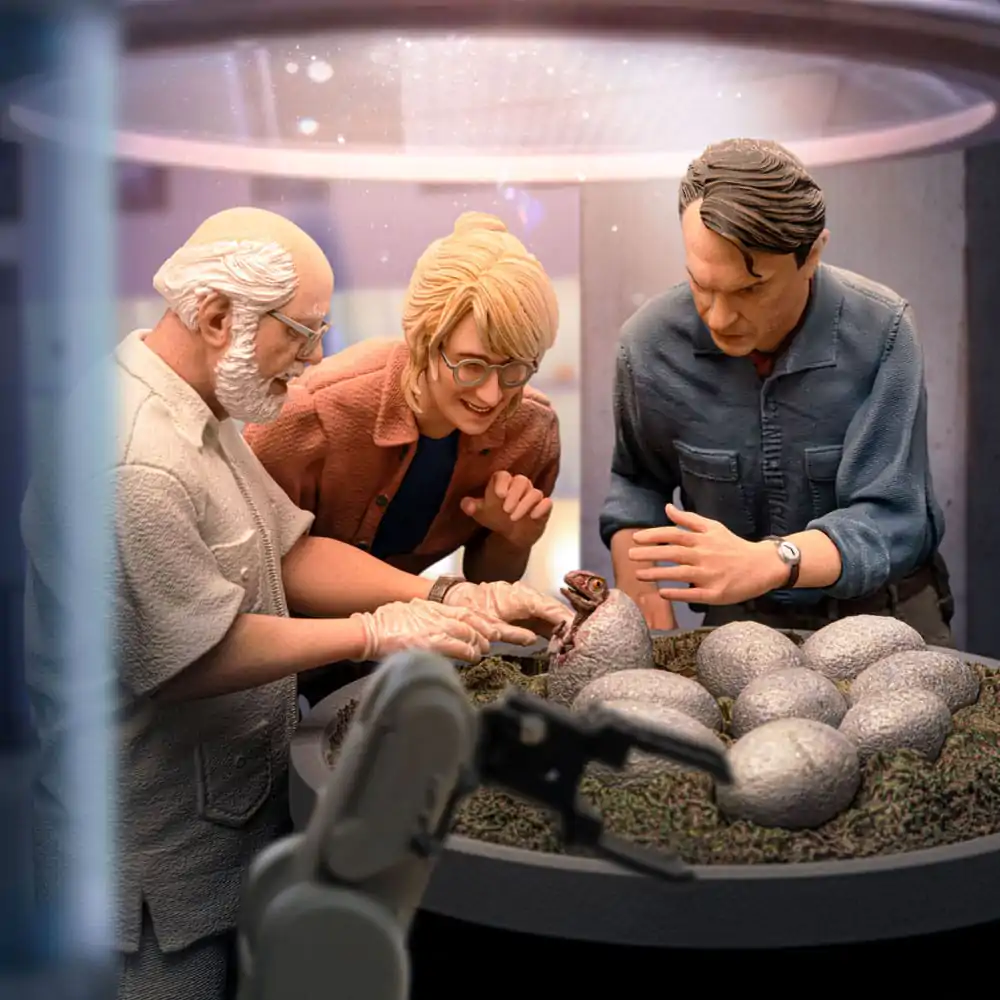Jurassic Park Scale Statue 1/10 Soška líhnutí dinosaura 23 cm fotografii produktu
