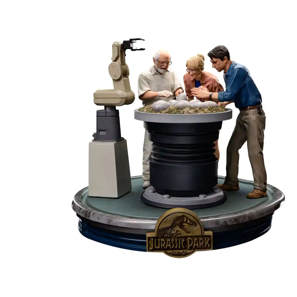 Jurassic Park Scale Statue 1/10 Soška líhnutí dinosaura 23 cm fotografii produktu