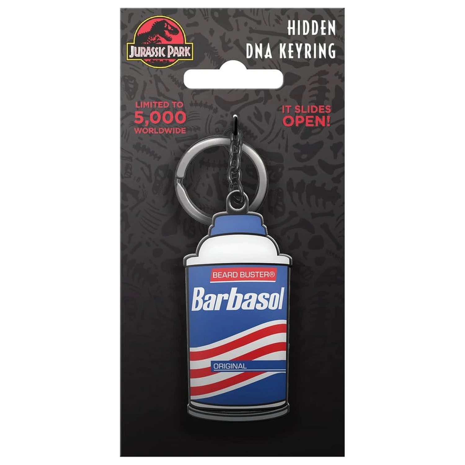 Klíčenka Jurassic Park Sliding Barbasol Can fotografii produktu