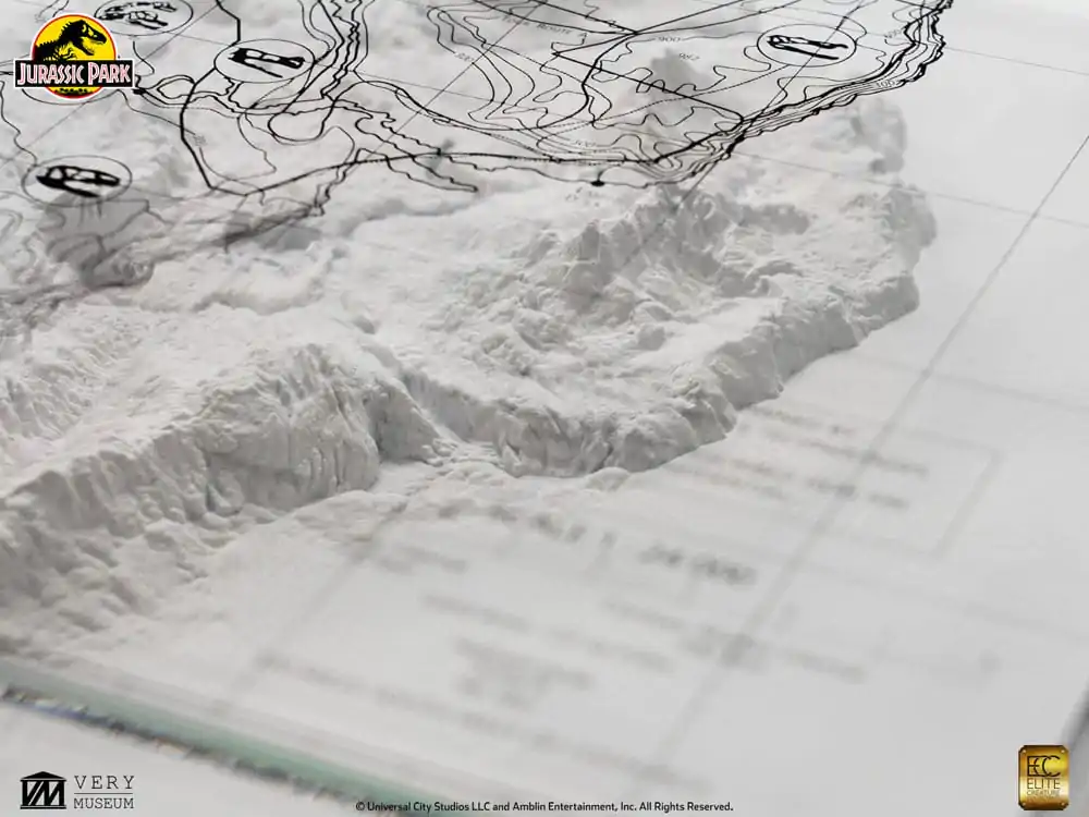Jurassic Park Topografická mapa Isla Nublar fotografii produktu
