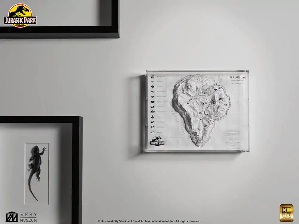 Jurassic Park Topografická mapa Isla Nublar fotografii produktu