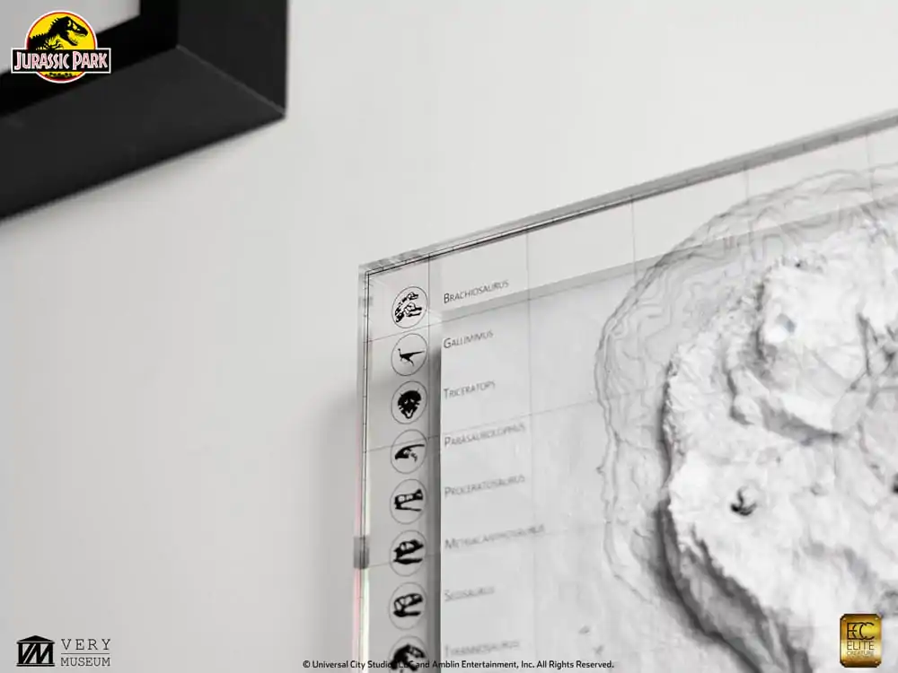 Jurassic Park Topografická mapa Isla Nublar fotografii produktu