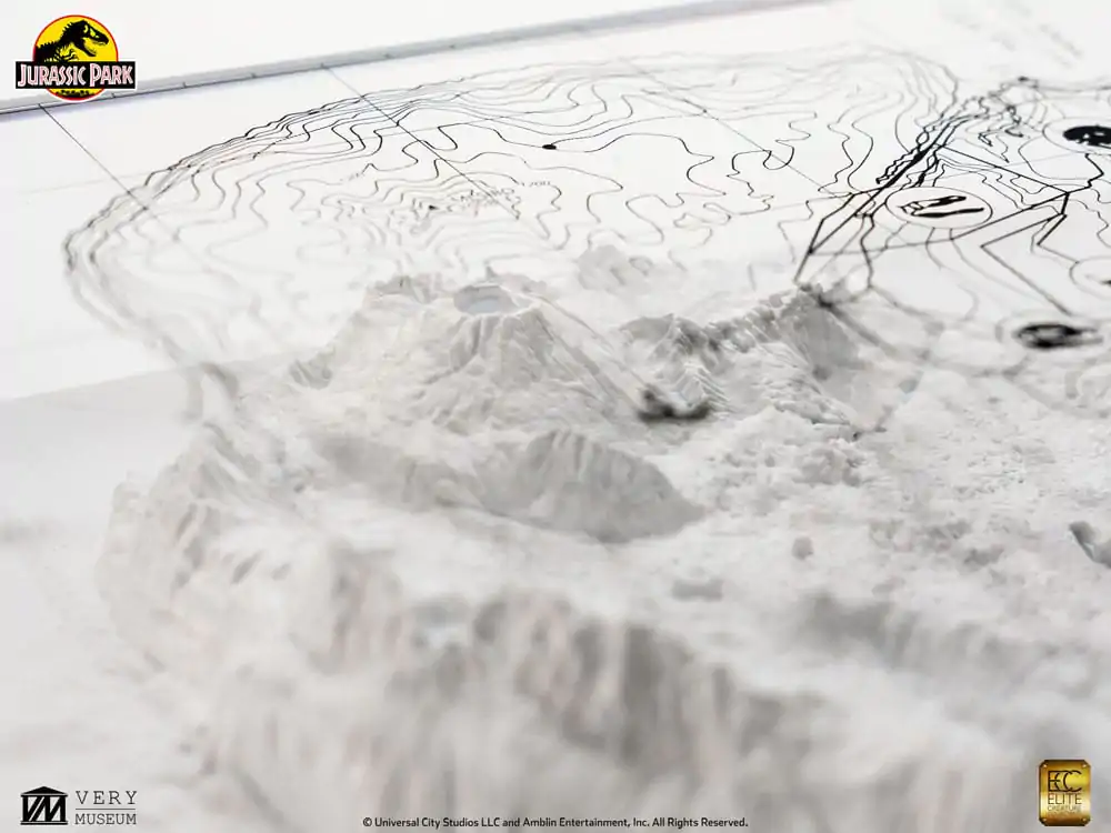 Jurassic Park Topografická mapa Isla Nublar fotografii produktu