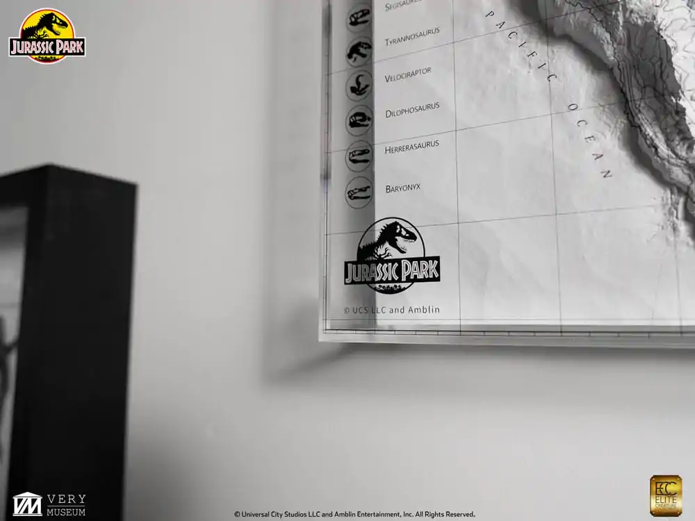 Jurassic Park Topografická mapa Isla Nublar fotografii produktu