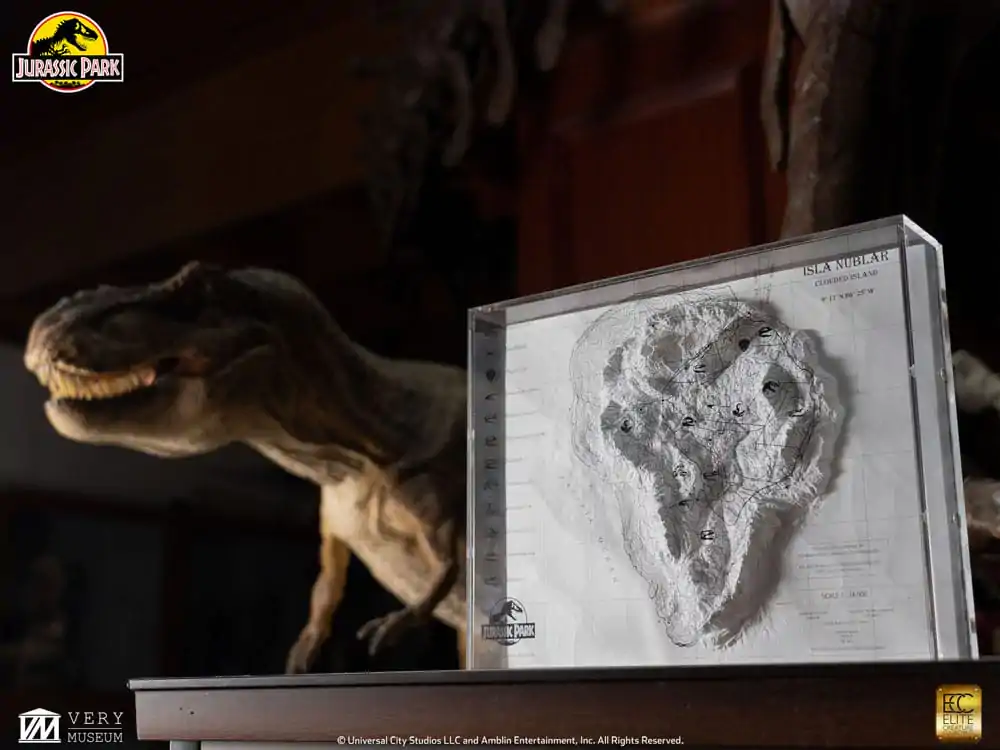 Jurassic Park Topografická mapa Isla Nublar fotografii produktu