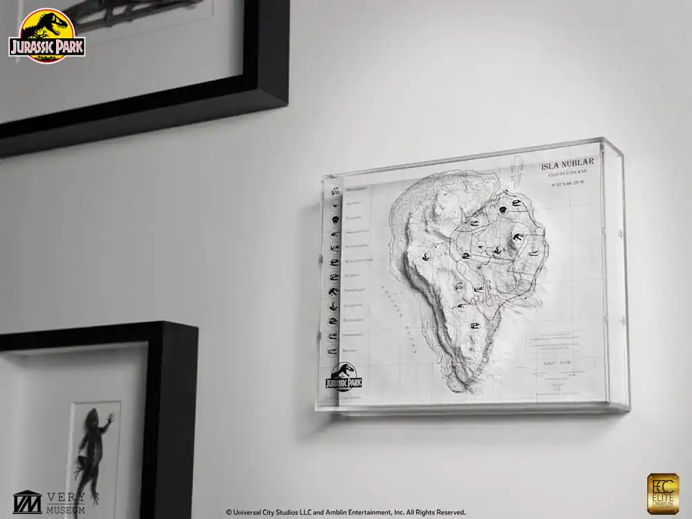 Jurassic Park Topografická mapa Isla Nublar fotografii produktu