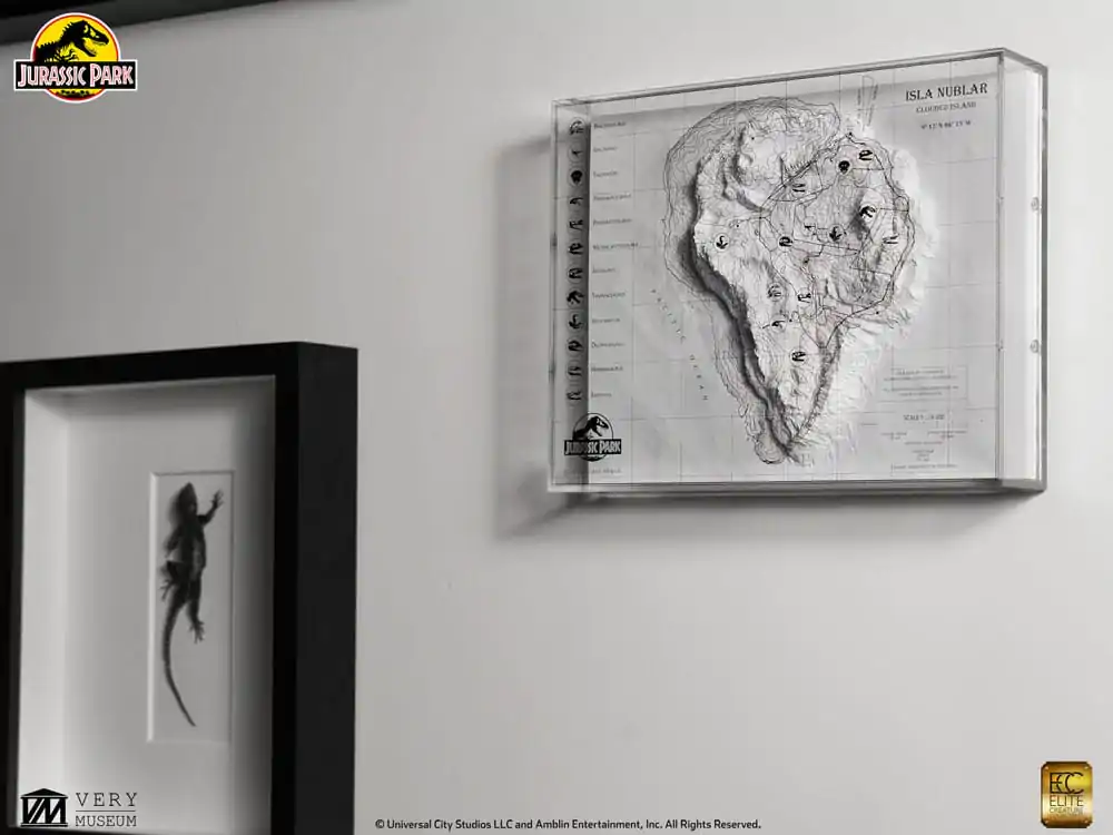 Jurassic Park Topografická mapa Isla Nublar fotografii produktu