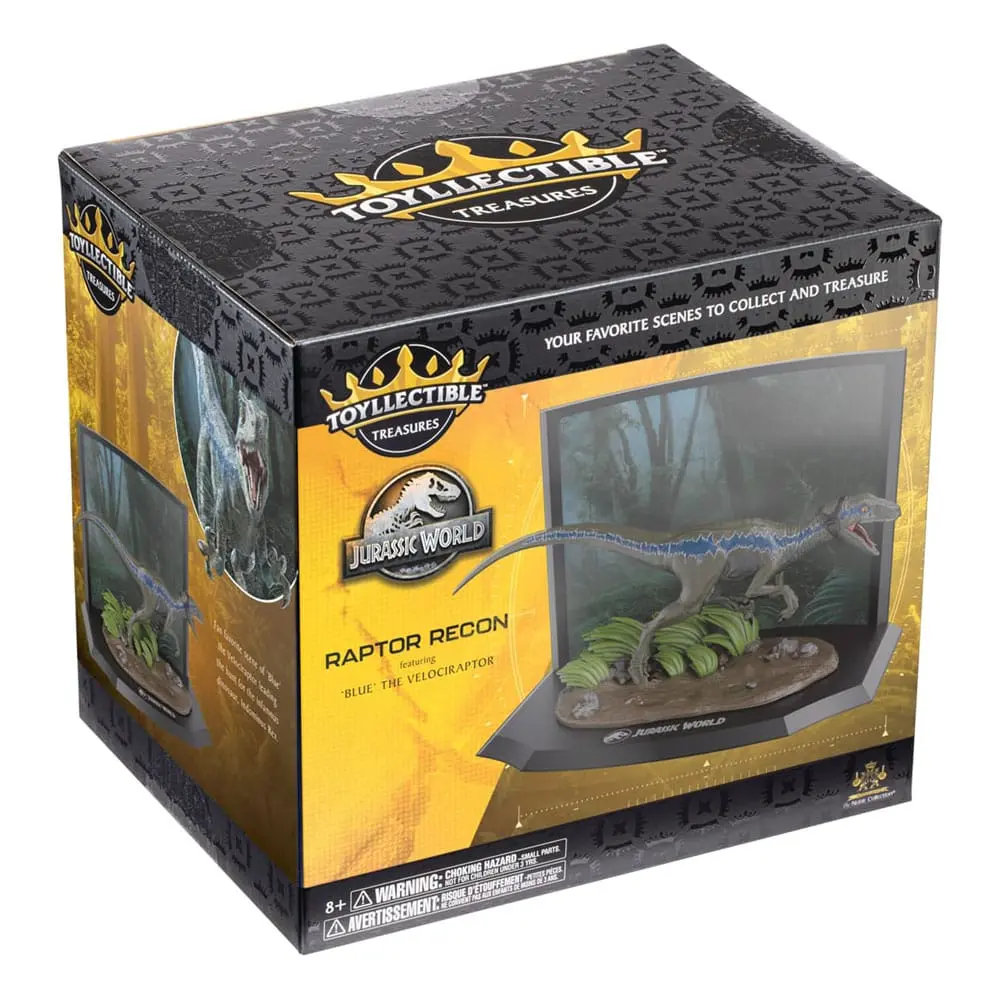 Soška Jurassic Park Toyllectible Treasure Velociraptor Blue Raptor Recon 8 cm fotografii produktu