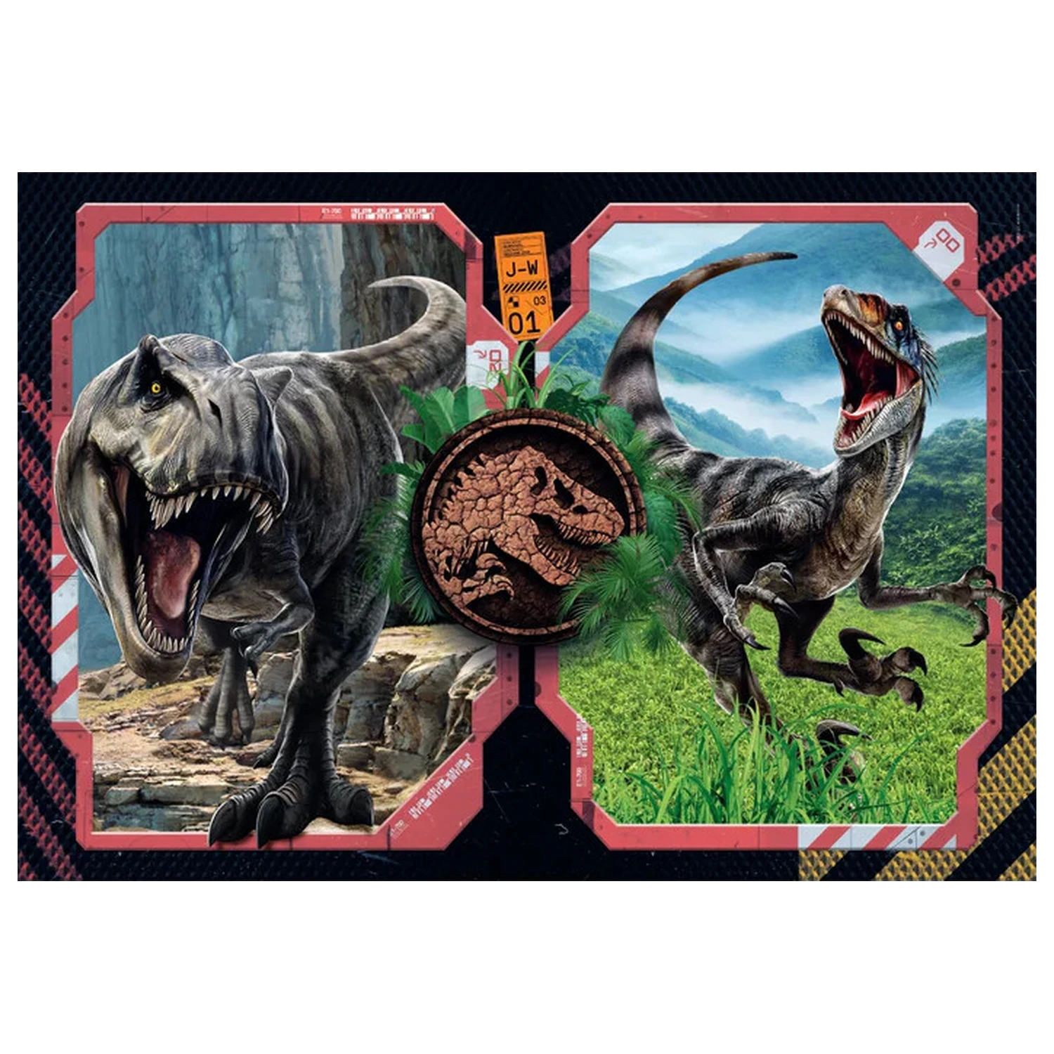 Jurassic World Danger Zone 2x60dílné puzzle fotografii produktu