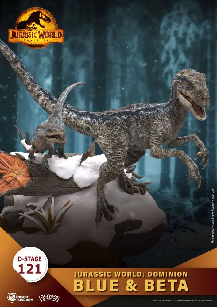 Jurassic World: Dominion D-Stage PVC Diorama Blue & Beta 13 cm fotografii produktu