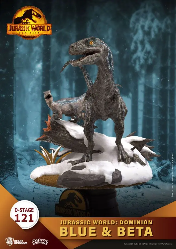 Jurassic World: Dominion D-Stage PVC Diorama Blue & Beta 13 cm fotografii produktu