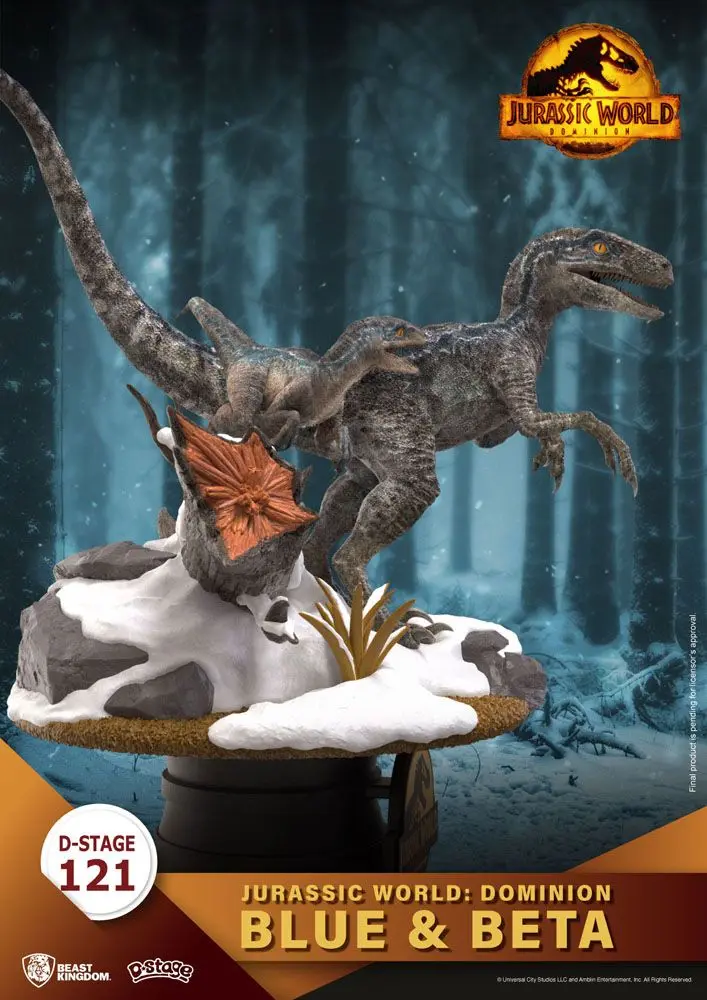 Jurassic World: Dominion D-Stage PVC Diorama Blue & Beta 13 cm fotografii produktu