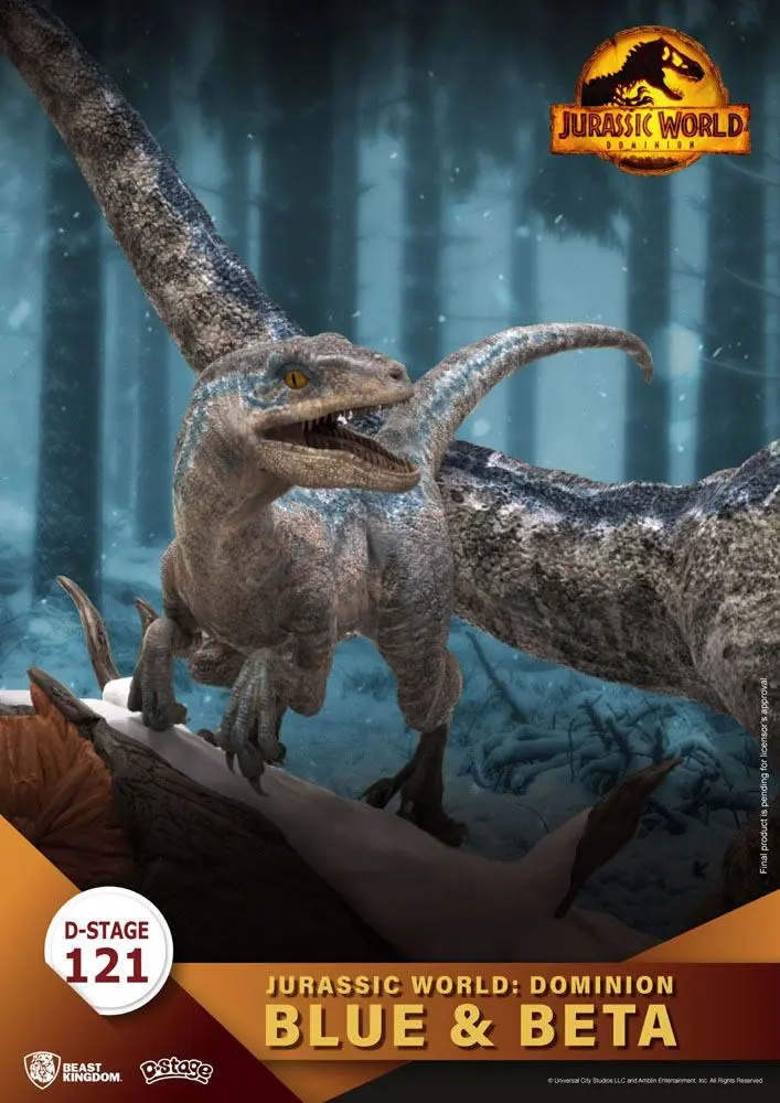 Jurassic World: Dominion D-Stage PVC Diorama Blue & Beta 13 cm fotografii produktu