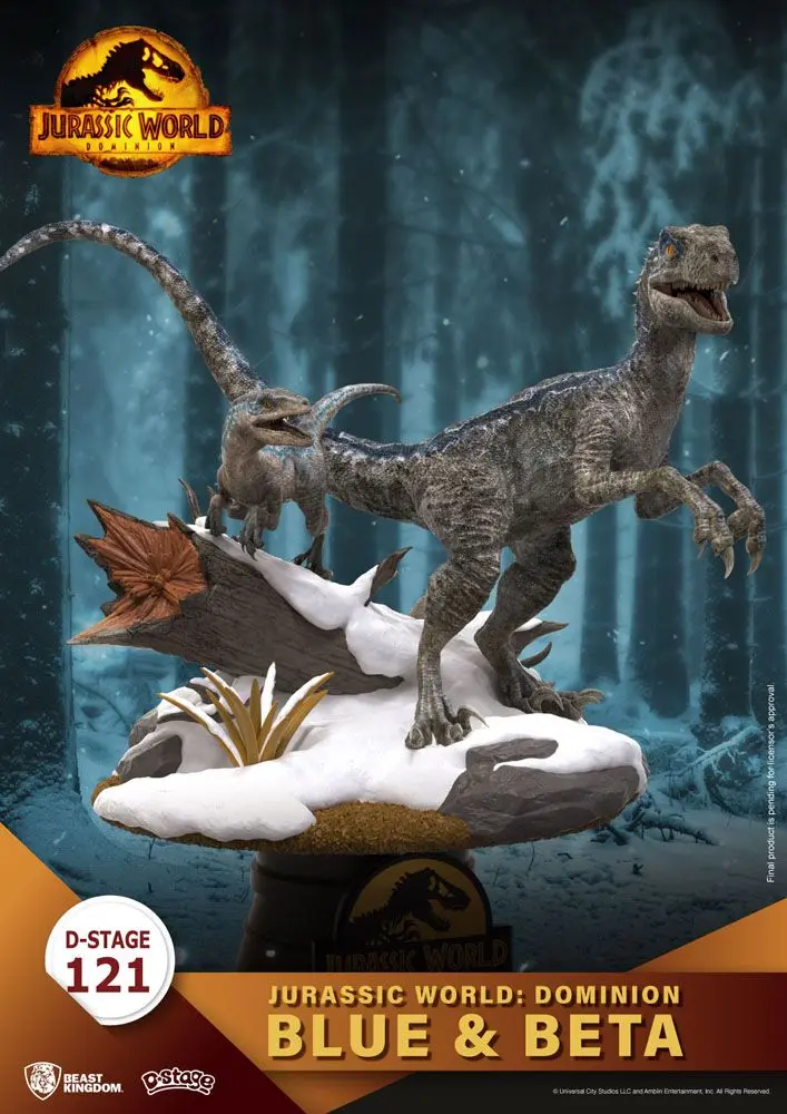Jurassic World: Dominion D-Stage PVC Diorama Blue & Beta 13 cm fotografii produktu