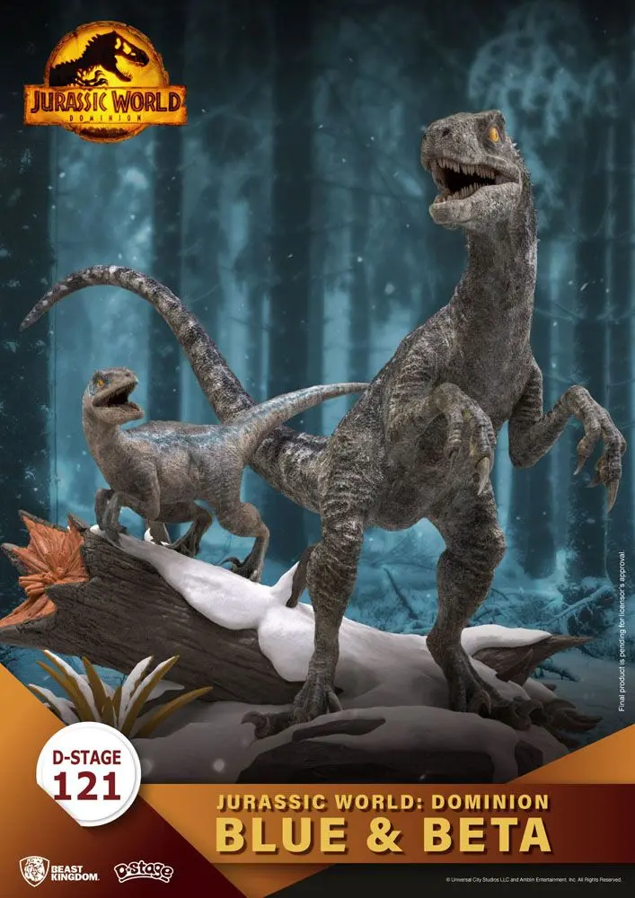 Jurassic World: Dominion D-Stage PVC Diorama Blue & Beta 13 cm fotografii produktu