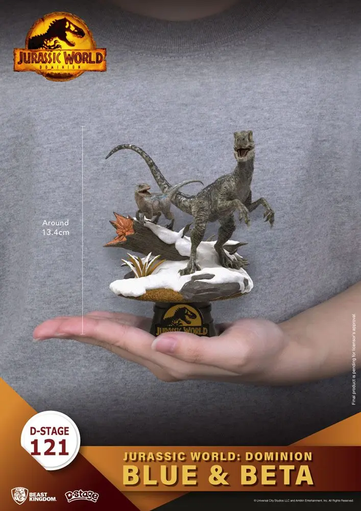 Jurassic World: Dominion D-Stage PVC Diorama Blue & Beta 13 cm fotografii produktu