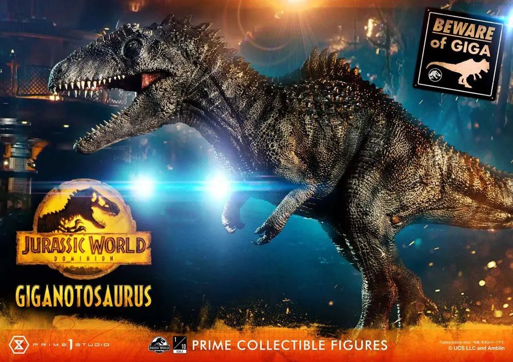 Jurassic World Dominion Prime Collectibles Socha 1/38 Giganotosaurus Toy verze 22 cm fotografii produktu