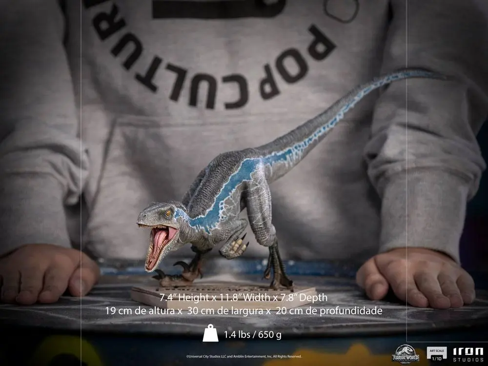 Jurassic World Fallen Kingdom Art Scale Socha 1/10 Blue 19 cm fotografii produktu