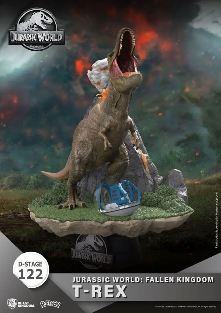 Jurassic World: Fallen Kingdom D-Stage PVC Diorama T-Rex 13 cm fotografii produktu
