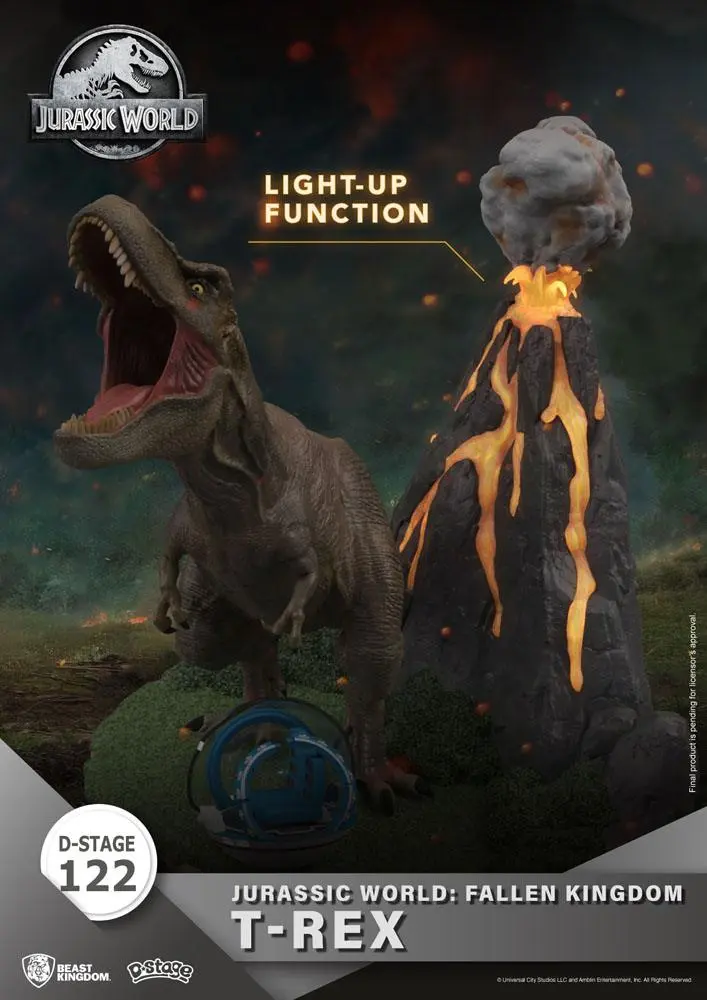 Jurassic World: Fallen Kingdom D-Stage PVC Diorama T-Rex 13 cm fotografii produktu