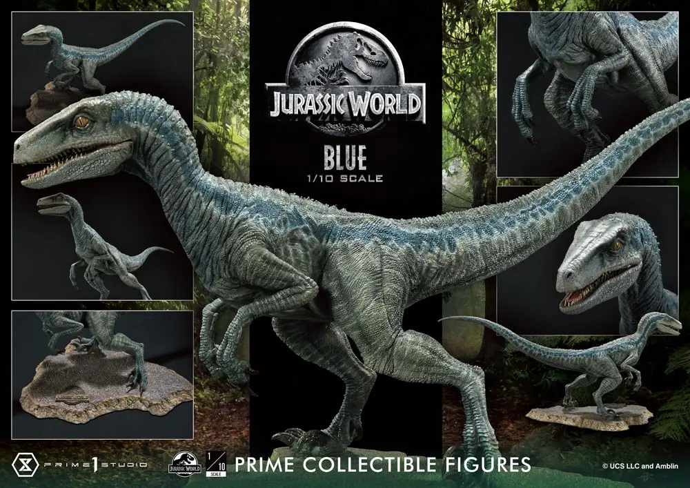 Jurassic World: Fallen Kingdom Prime Collectibles Socha 1/10 Blue (Open Mouth Version) 17 cm fotografii produktu