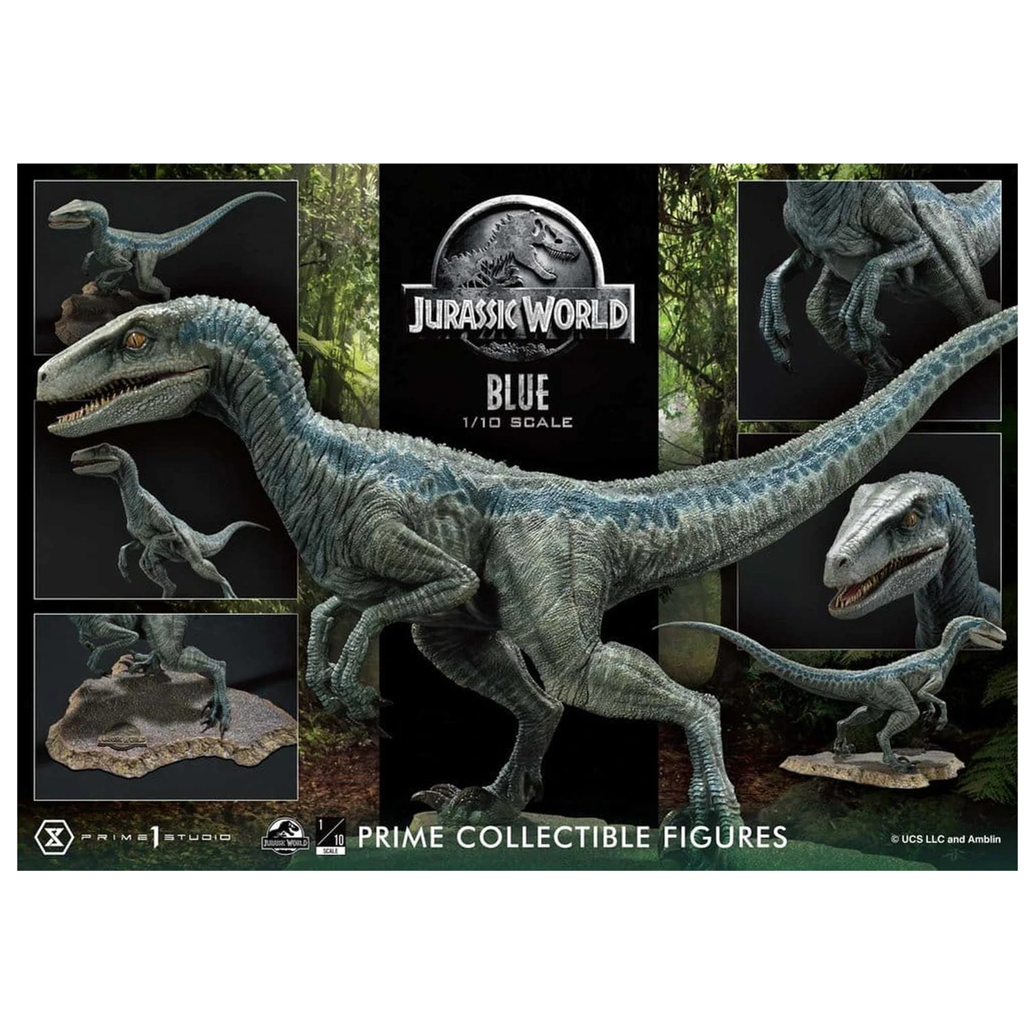 Jurassic World (Film) Prime Collectible Figures Soška 1/10 Blue 17 cm fotografii produktu