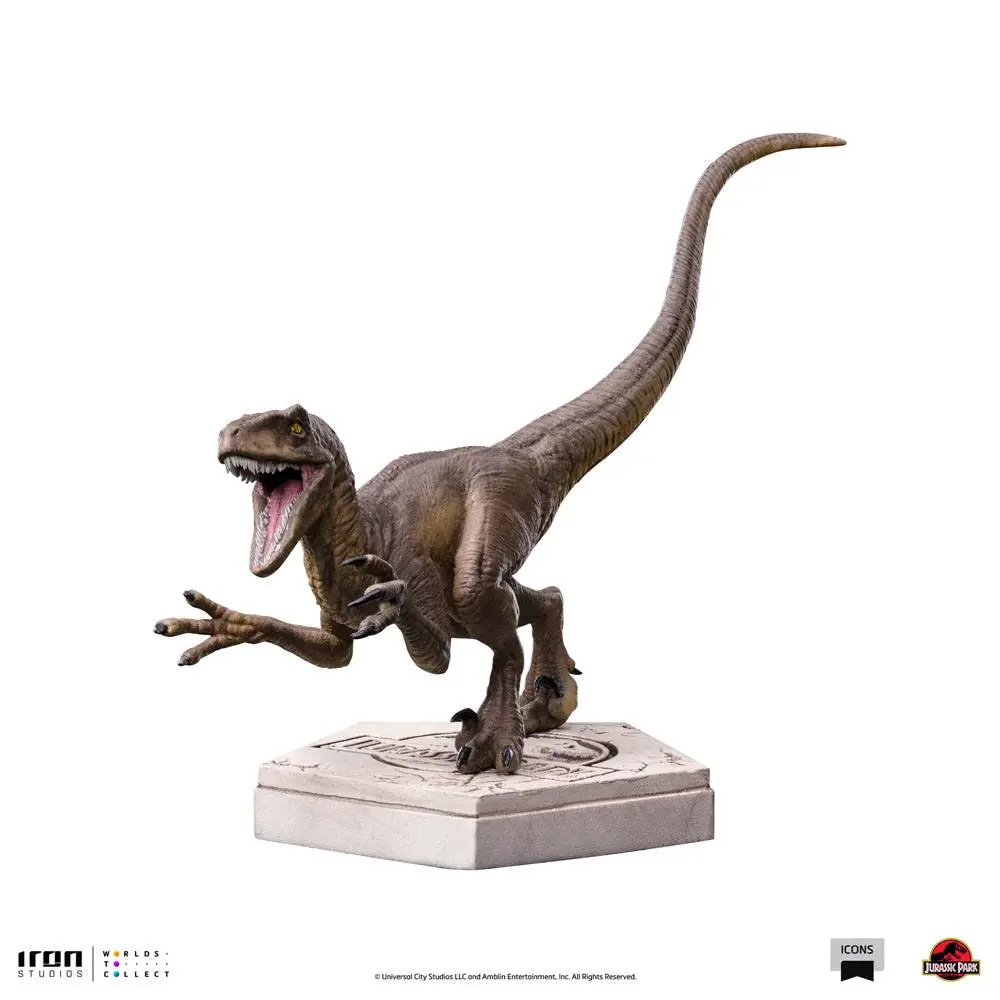 Jurassic World Icons Statue Velociraptor A 9 cm Soška fotografii produktu