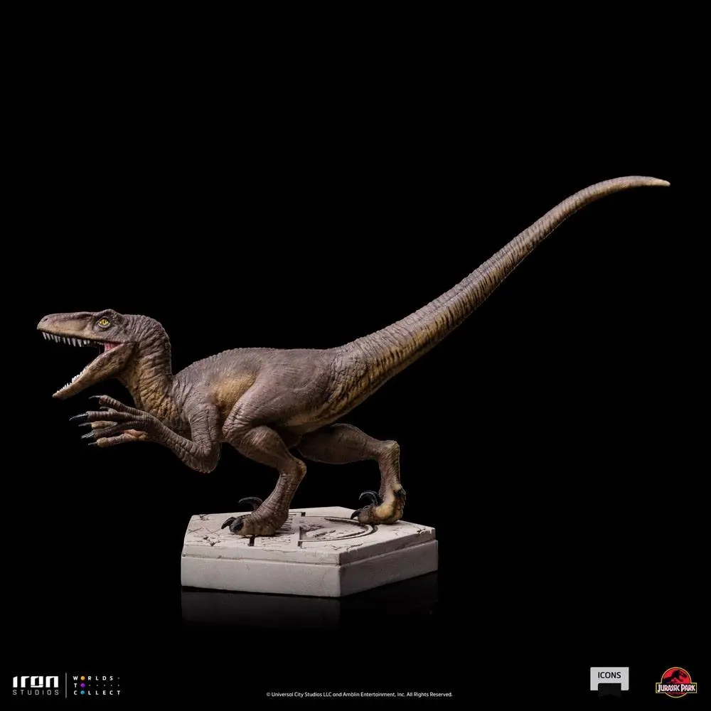 Jurassic World Icons Statue Velociraptor A 9 cm Soška fotografii produktu