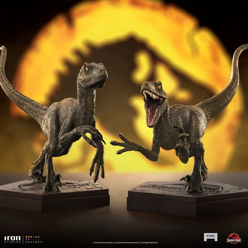 Jurassic World Icons Socha Velociraptor B 9 cm fotografii produktu