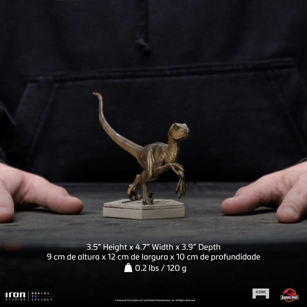 Jurassic World Icons Socha Velociraptor B 9 cm fotografii produktu
