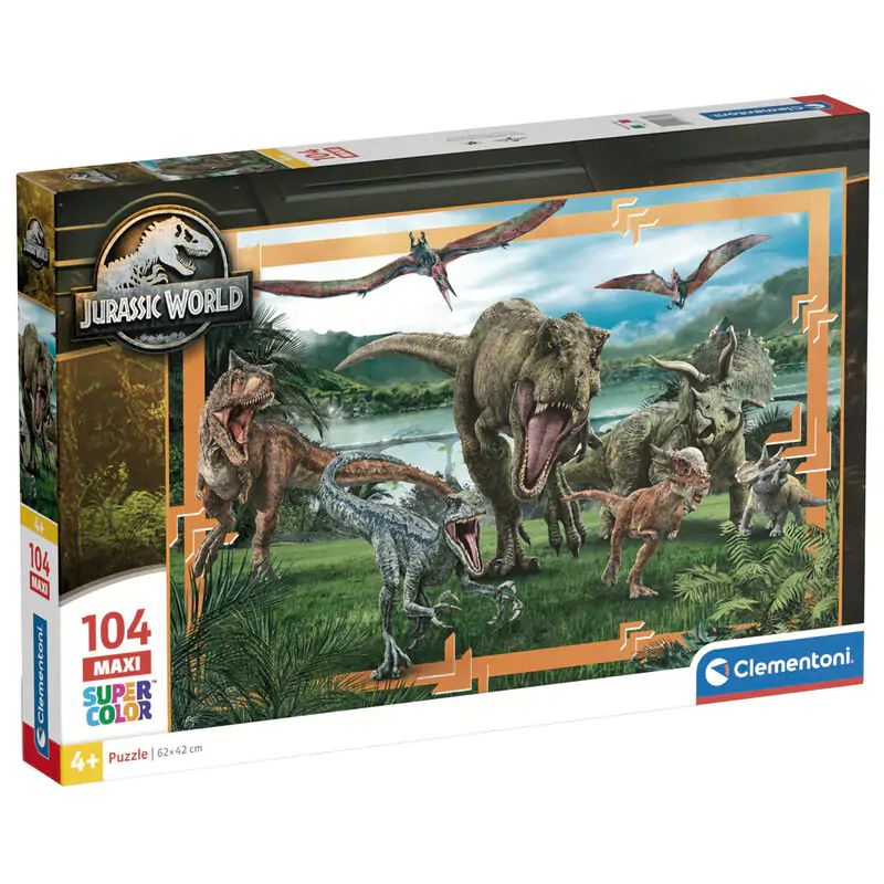 Jurassic World maxi puzzle 104 dílků fotografii produktu