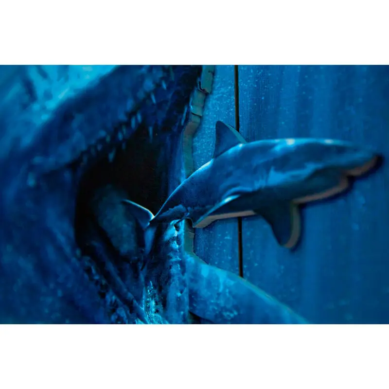 Jurassic World Mossasaurus Woodart 3D Print dřevěná cedule fotografii produktu
