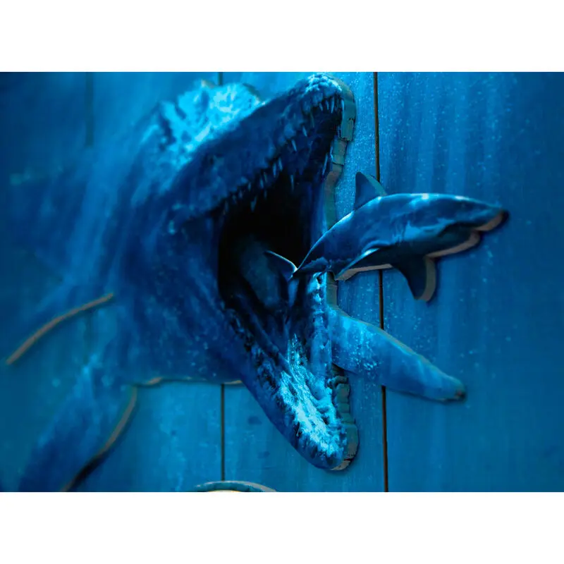 Jurassic World Mossasaurus Woodart 3D Print dřevěná cedule fotografii produktu