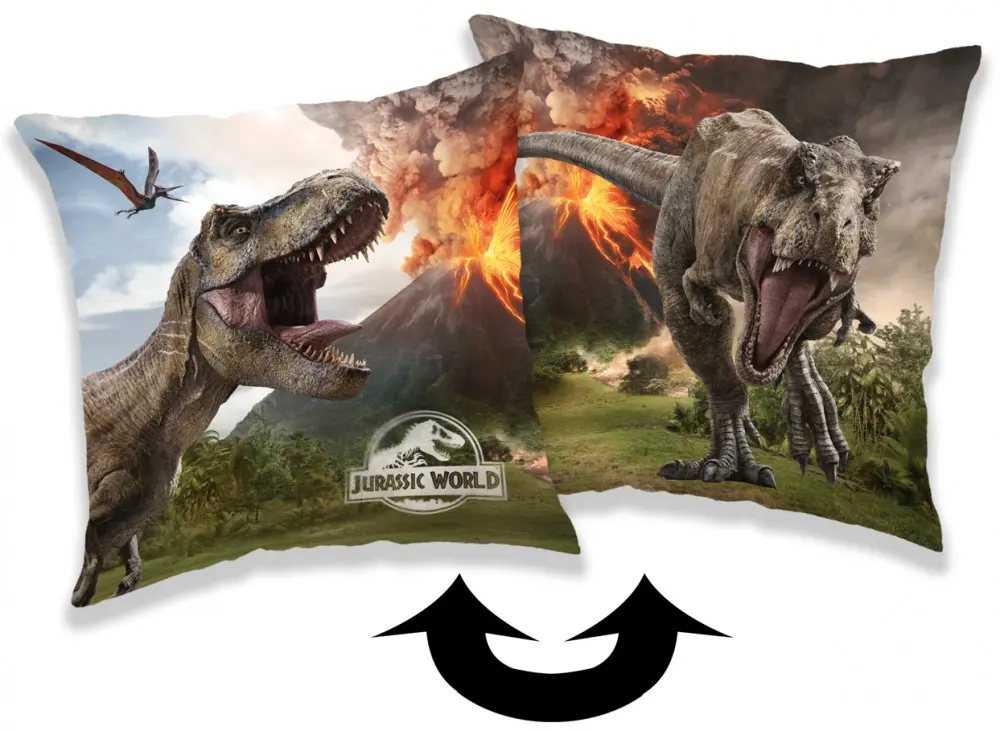 Jurassic World polštář, dekorativní polštář 40x40 cm fotografii produktu
