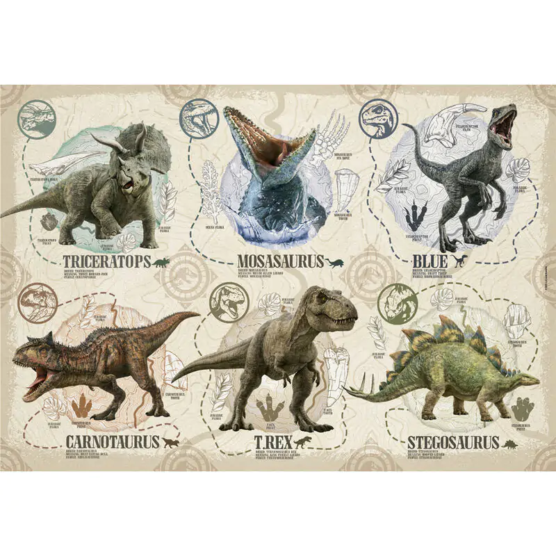 Jurassic World puzzle 104 dílků fotografii produktu