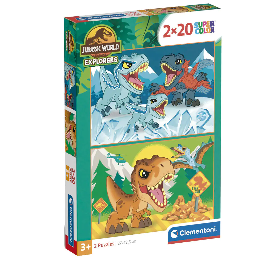 Jurassic World puzzle 2x20 dílků fotografii produktu