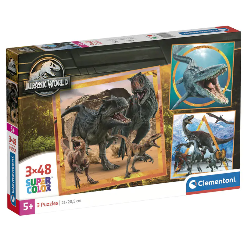 Jurassic World puzzle 3x48 dílků fotografii produktu