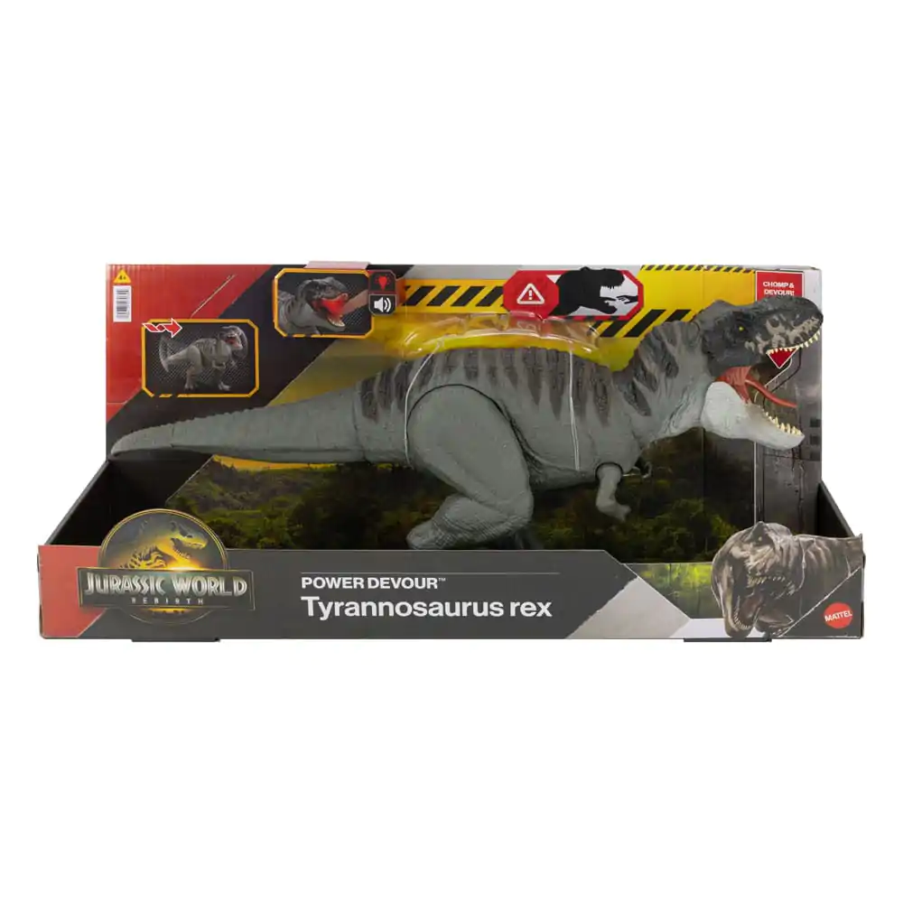 Jurassic World Rebirth Akční figurka se zvukem Power Devour Tyrannosaurus Rex 21 cm fotografii produktu