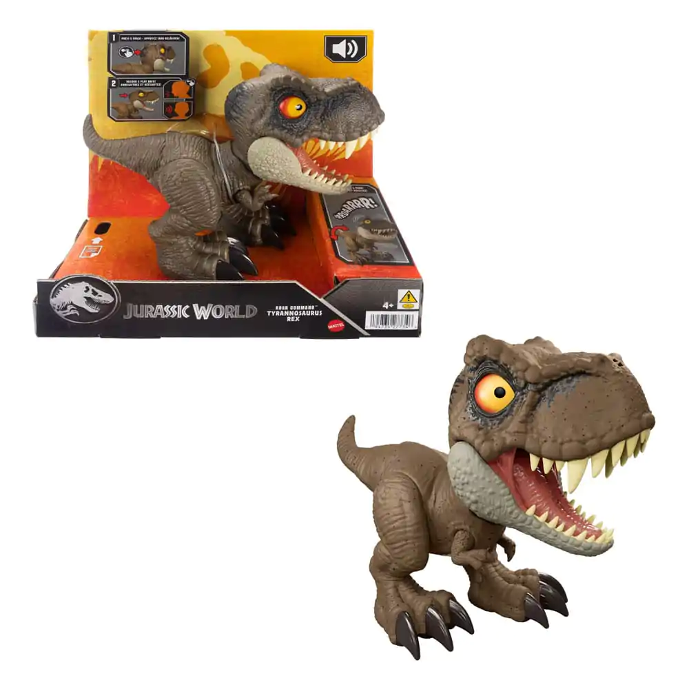 Jurassic World Akční figurka se zvukem Roar Command Tyrannosaurus Rex 16 cm fotografii produktu
